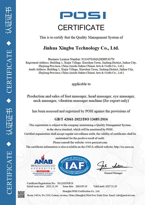 ISO 13485 Certificate